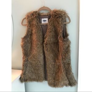 Faux fur vest
